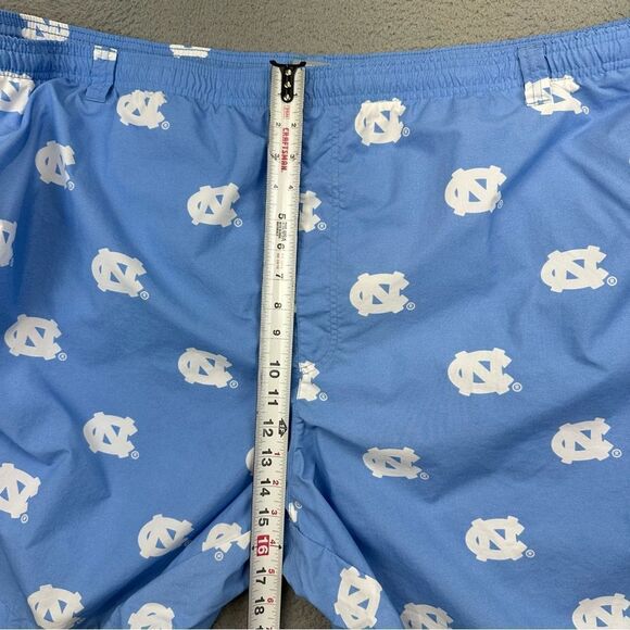 Columbia UNC Swim Trunks Mens 6X Blue Tar Heels Nylon Lined Beach Summer Casual - Picture 12 of 15